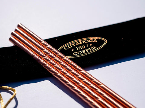 Copper Cocktail Straws (Set of 4) - The VinePair Store