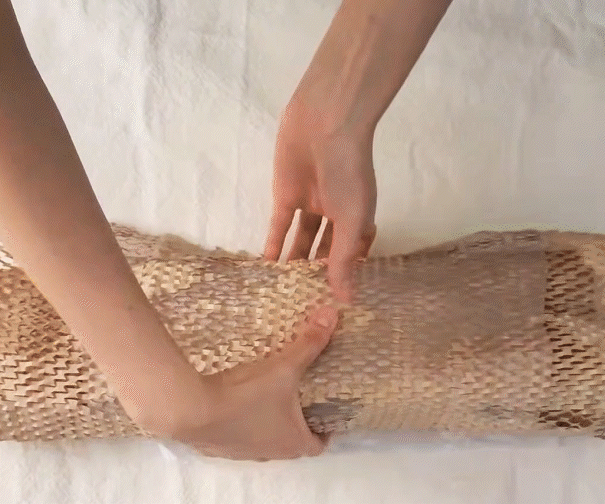 A GIF showcasing Blithe product packaging made from paper materials, highlighting BLITHE COSMETICS' dedication to environmentally responsible and sustainable packaging solutions.