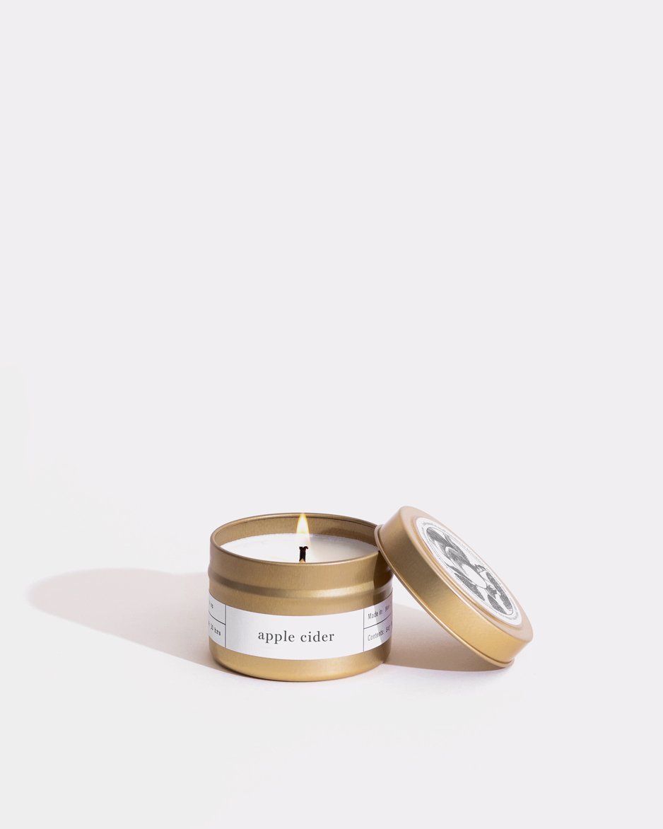 Apple Cider Gold Travel Candle - Brooklyn Candle Studio Europe product image