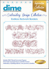 Endless Redwork Borders