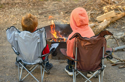 winter camping with kids 4x4