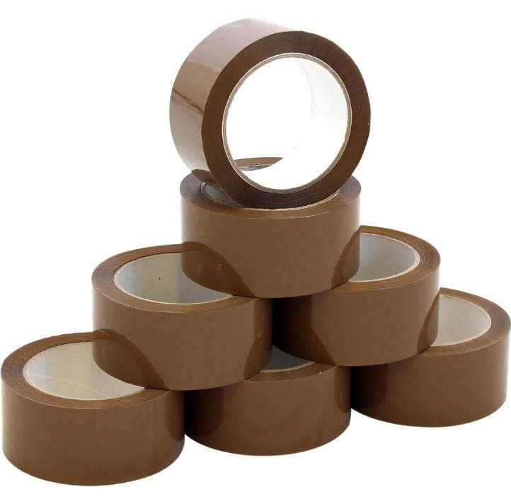 Brown Packing Tape, Packaging Moving Adhesive Tapes, 48mm x 75m, Bulk  Pack, Office Catch