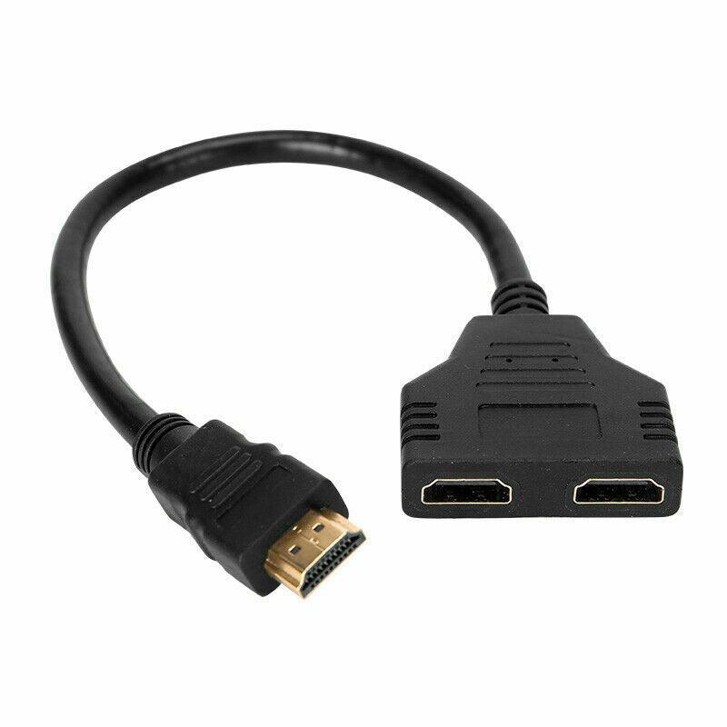 HDMI Splitter 1 In 2 Out Adapter Converter 1080 Multi Display Duplicator | Office | Reviews on Judge.me