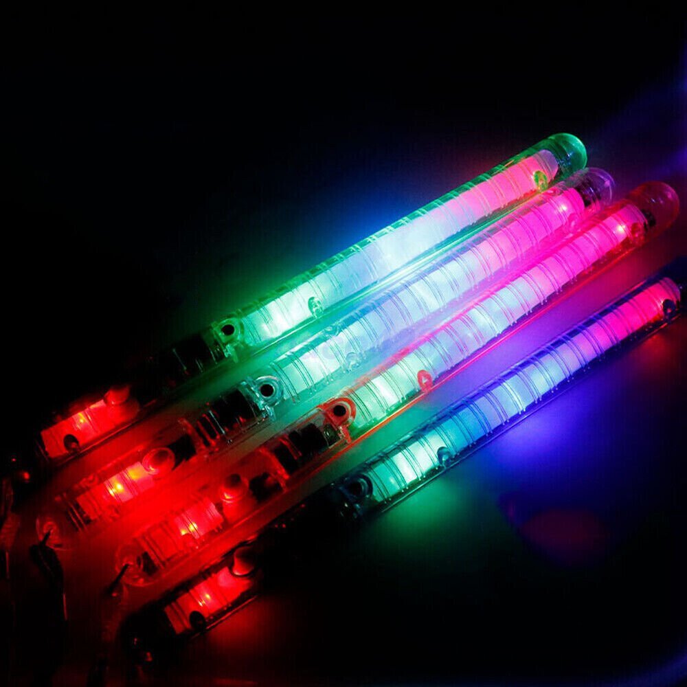 50 Pack  LED Foam Sticks RGB Thunder Wand Glow Sticks Flashing