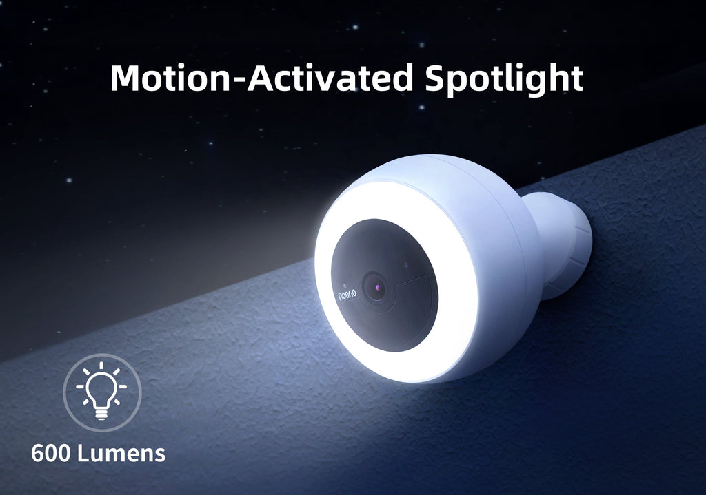 Spotlight cameras work well to monitor and illuminate targeted zones