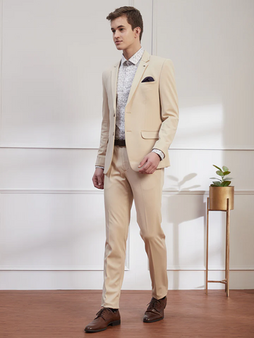 beige suits for men