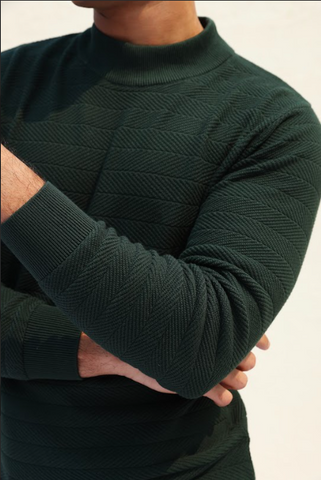 Green Pullover For Men