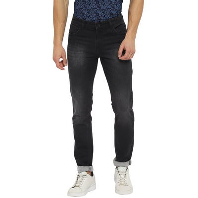 Men's Slim Fit Dark Blue Stretchable Solid Denim Jeans - Peplos Jeans –  Peplos Jeans