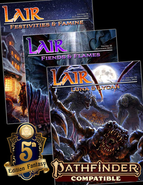 Lair Magazine for 5e and Pathfinder 2e