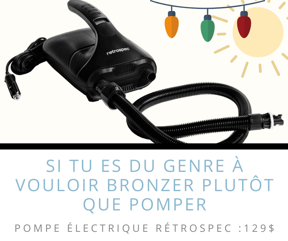 POMPE ÉLECTRIQUE PADDLEBOARD EN CADEAU