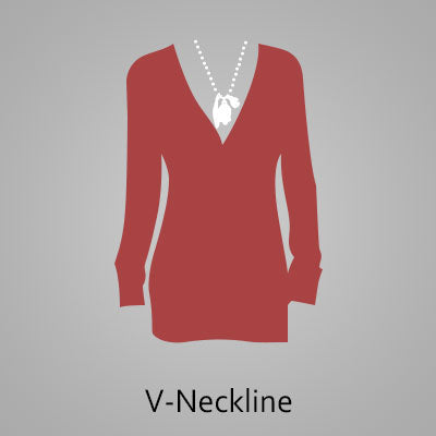 Pair the Necklace with V-Neckline
