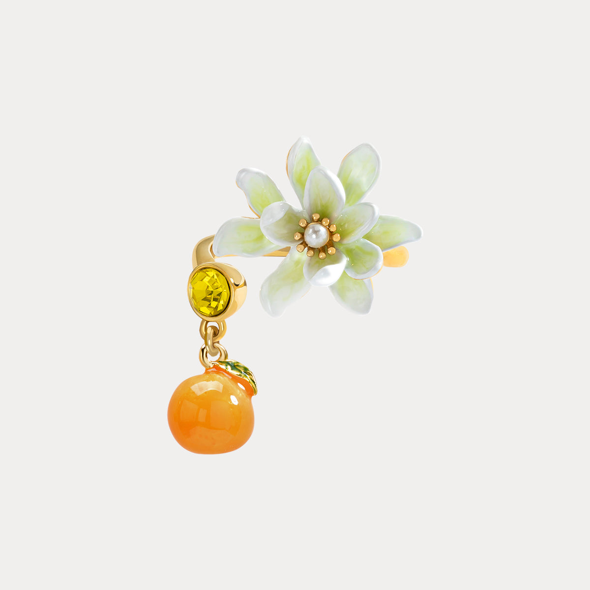 Orange Flower Ring – Selenichast
