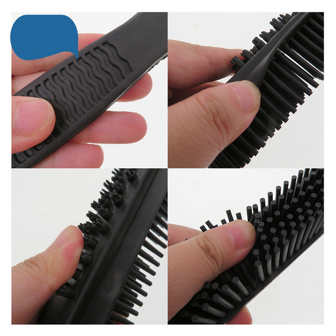 detail of rubber dog hair remover