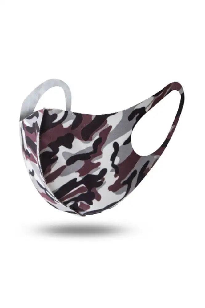 Camouflage Print Washable 1 Piece Face Mask