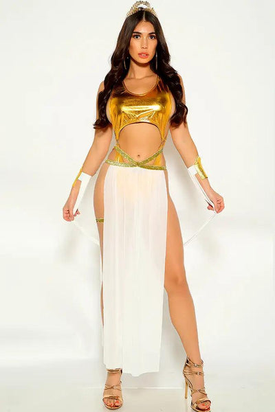 Jewel Of The Nile Egyptian Goddess 3 Piece Costume Set - Black/Gold, Fashion Nova, Costumes