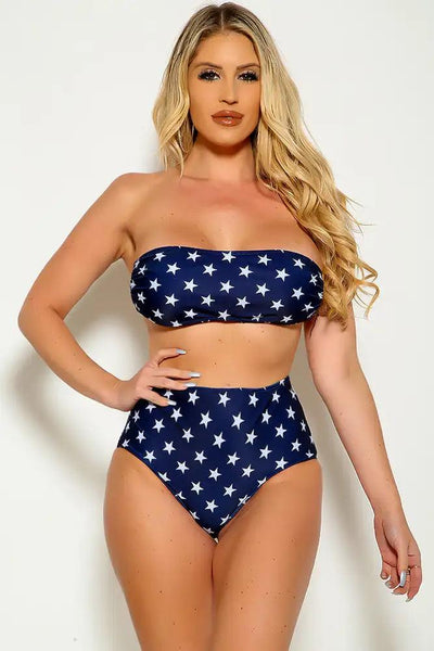 Raeann Patriotic Ruffle Swimsuit