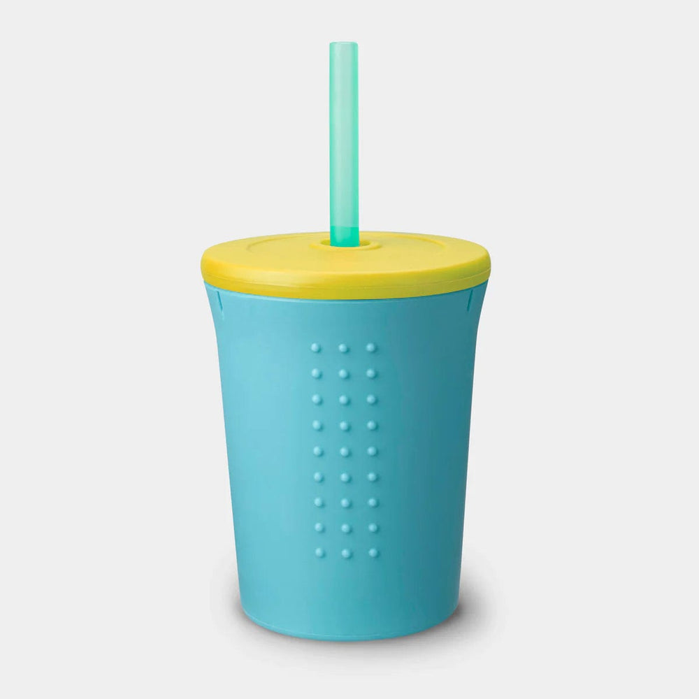 Silikids 8oz Silicone Straw Tumbler Purple