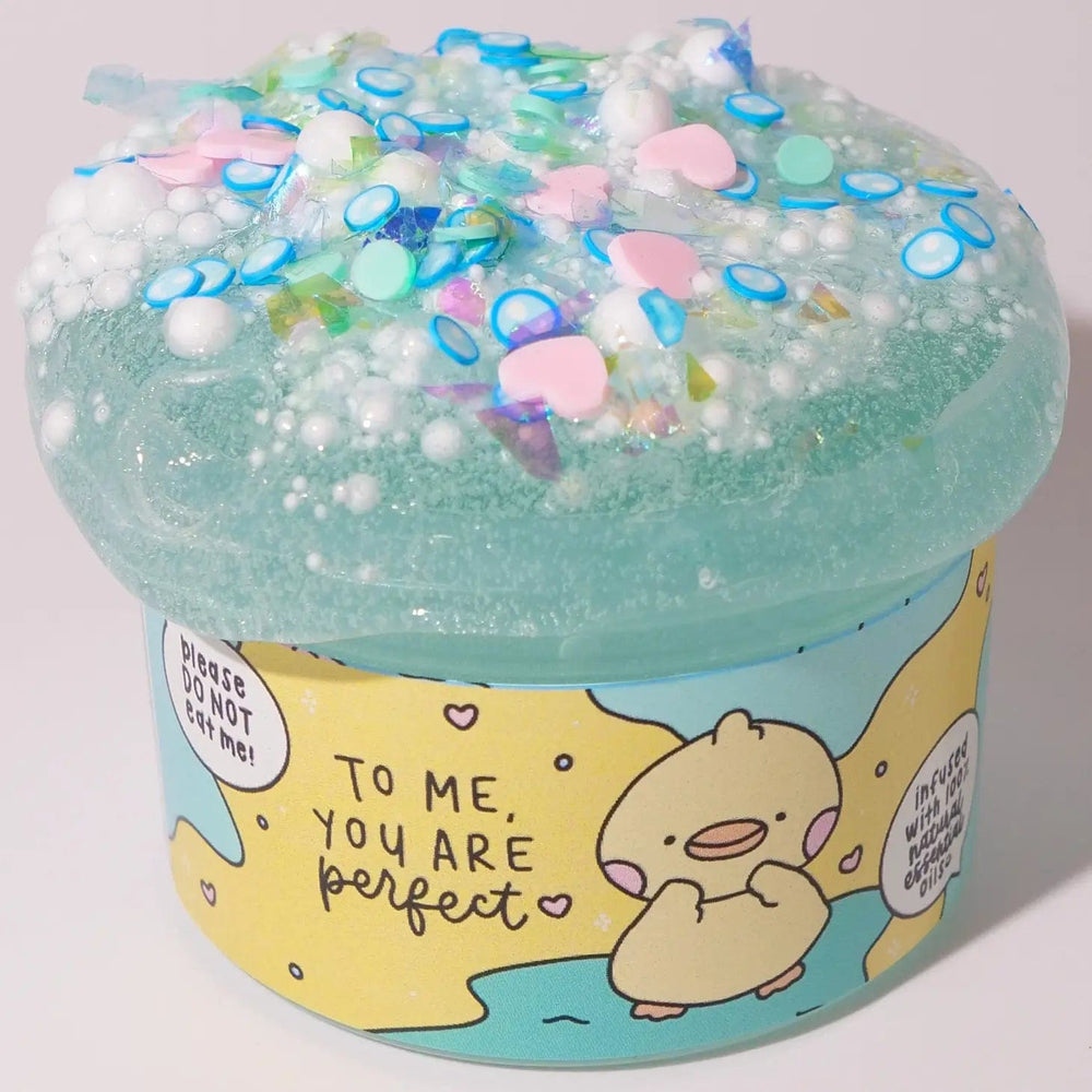 Straw-Bunny Sponge Cake Cloud Creme Slime