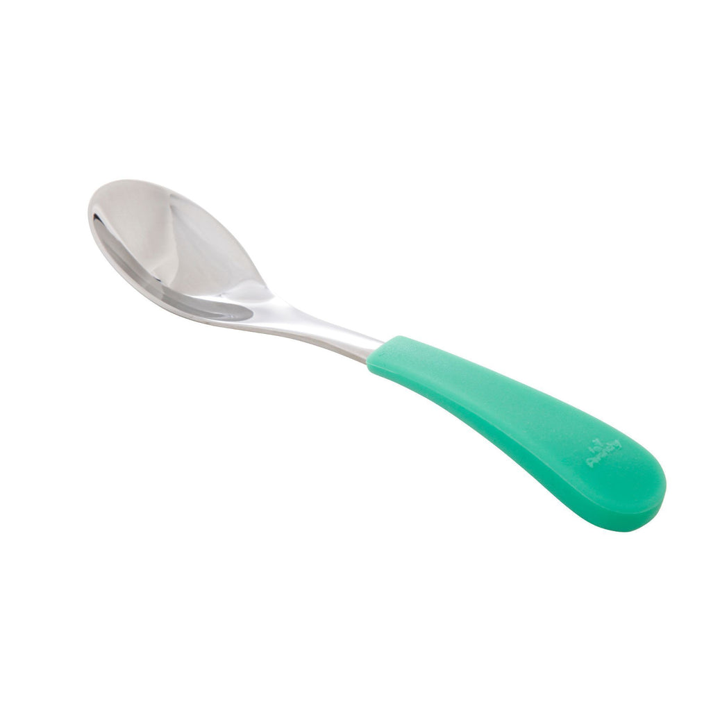 plastic bent handle baby spoon