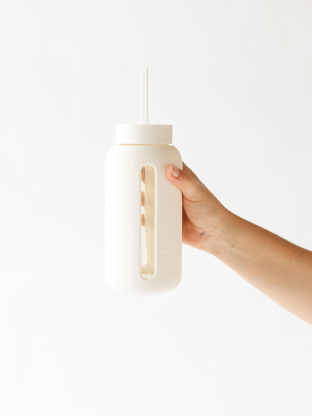 Day Bottle in Cherry by Bink  Hydration Tracking Glass & Silicone Water  Bottle – The Sunday Standard