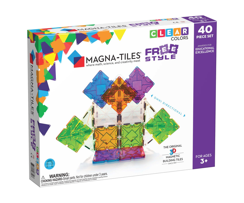 Magna- Tiles Clear Colors- 100 Pc – Lemon Drop Children's Shop