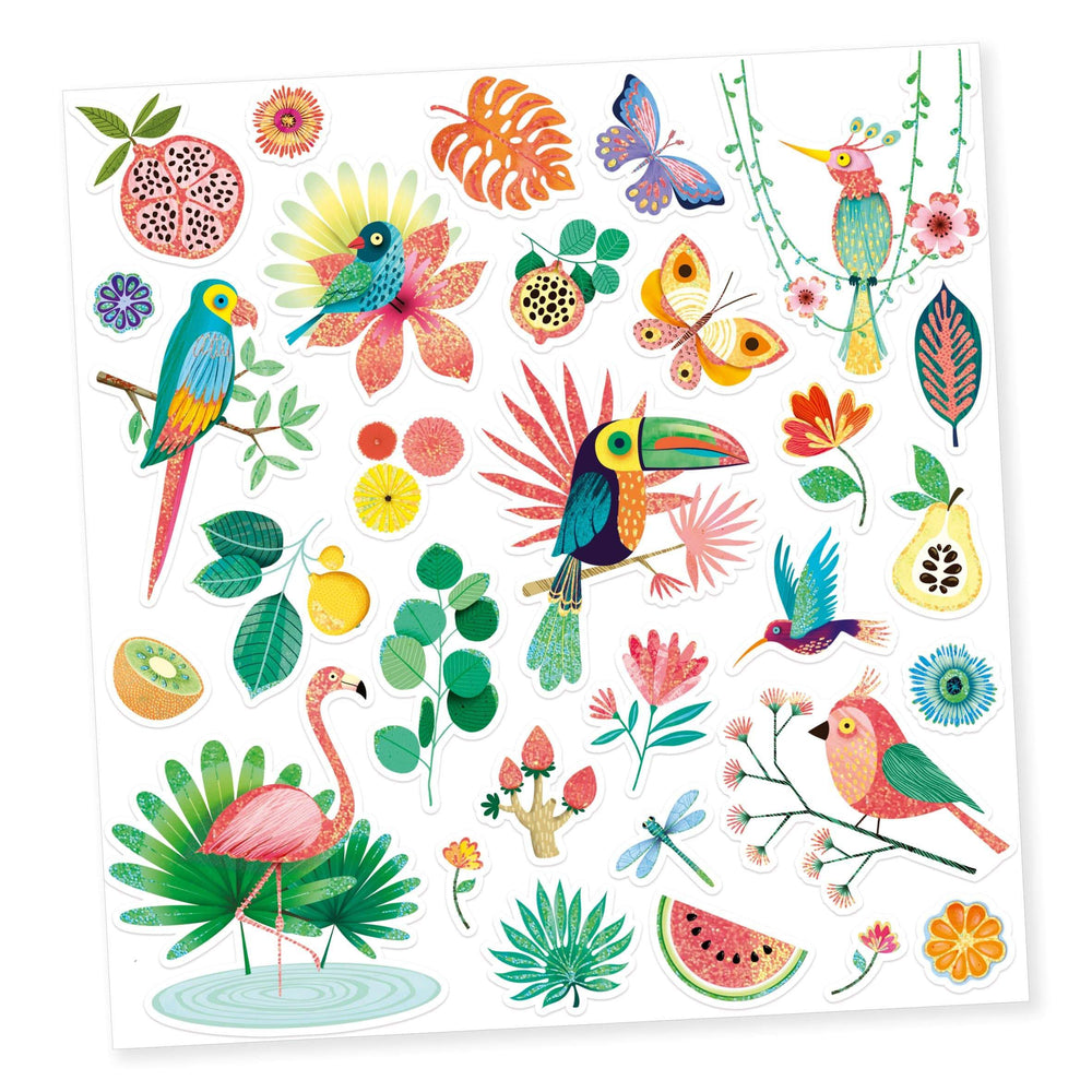 Djeco Large Easy Peel Stickers: Baby Animals