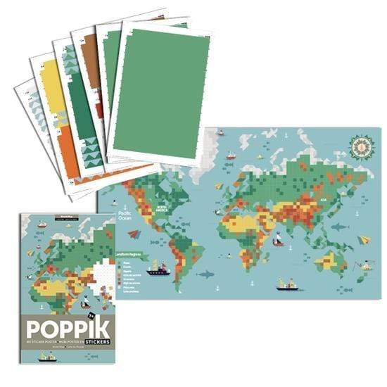 World Atlas Sticker Book - Paperback