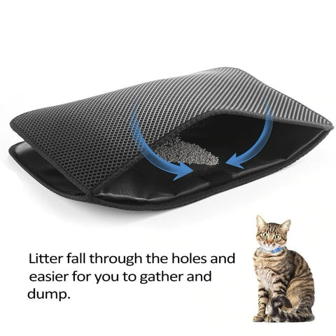 PAWISE Cat Litter Mat Trapping Mat Litter Box Rug Carpet Easy Clean Wa –  All for Paws Pet