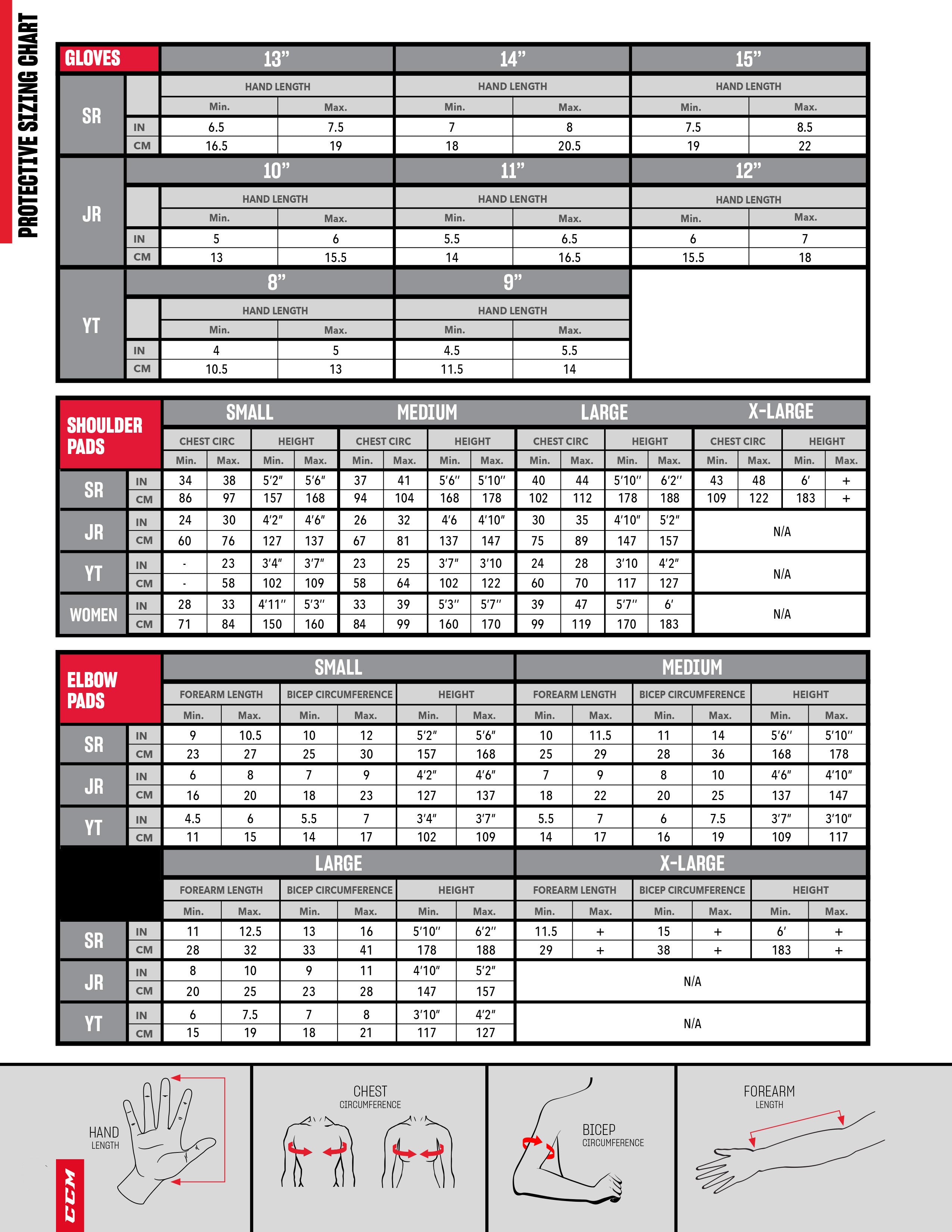 Ccm Stick Size Chart