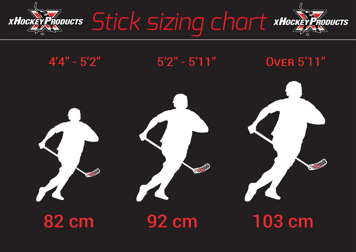 XHP Floorball Stick Size Guide