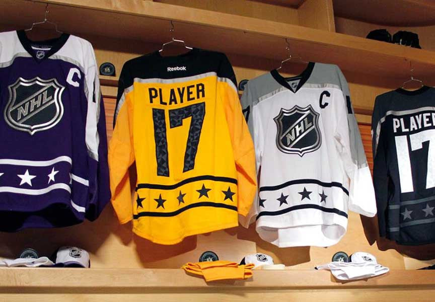 nhl all star game jerseys history