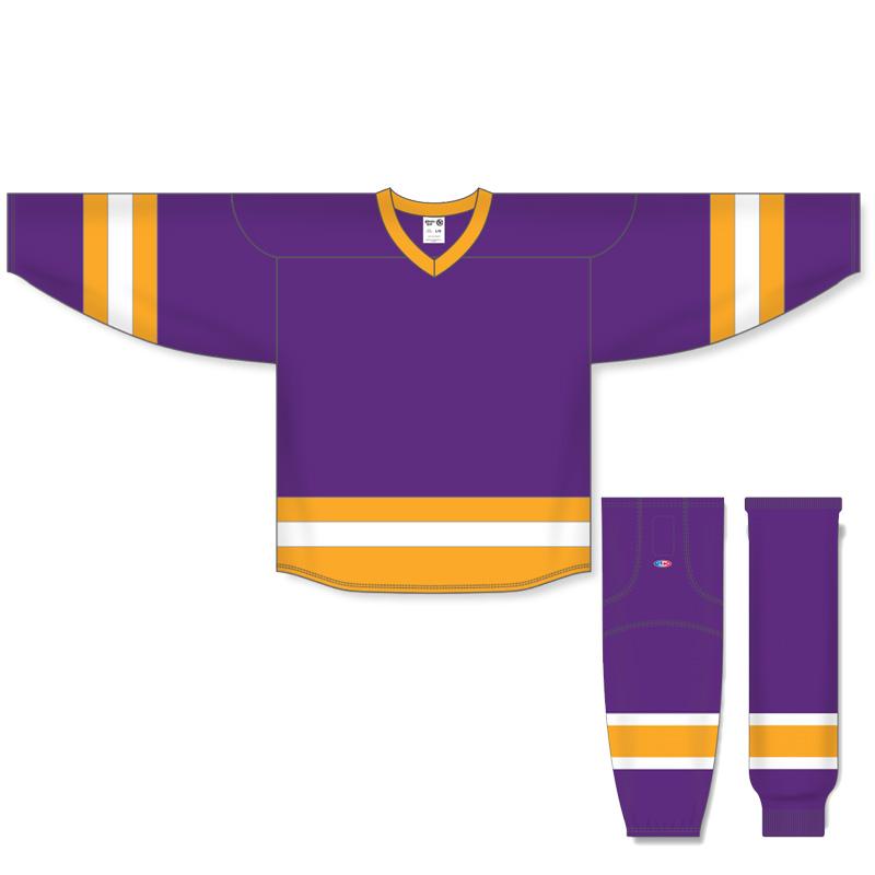 purple and gold jersey