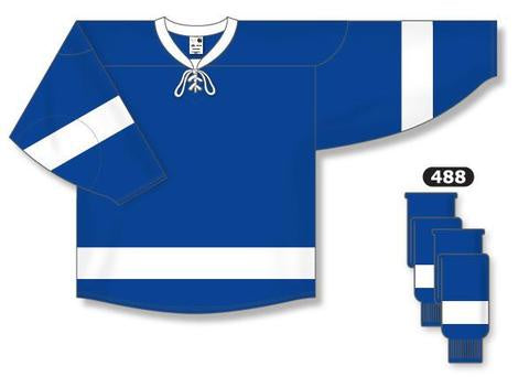 Monkeysports Tampa Bay Lightning Uncrested Junior Hockey Jersey in Royal Size Goal Cut (Junior)