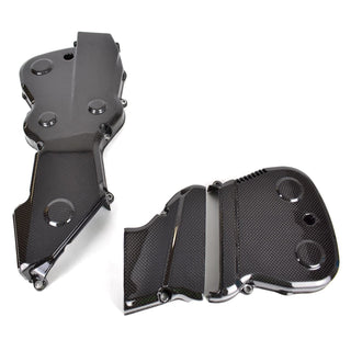 RSR Moto 100% Carbon Fibre Cam Belt Covers For Ducati Hyperstrada Hypermotard 821 (13-15) 939 (16+) (Plain Gloss) | RSR Moto - RSR Moto