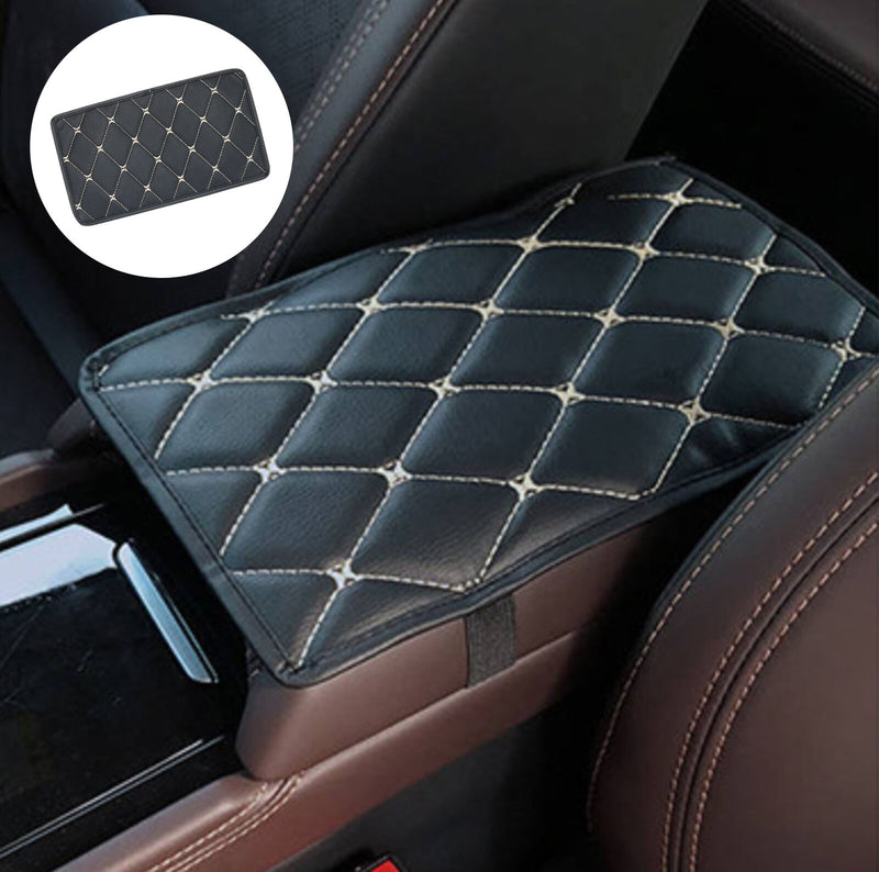 Universal Car Armrest Pad Cover Center Console Box Cushion Mat Protector Black