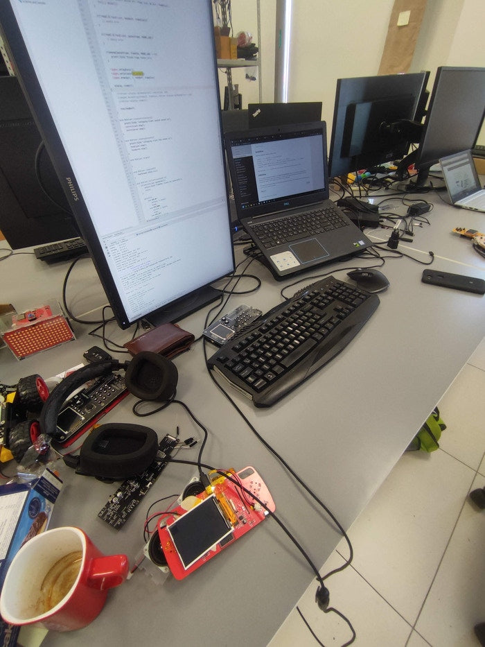 Working hard on ByteBoi's software and hardware