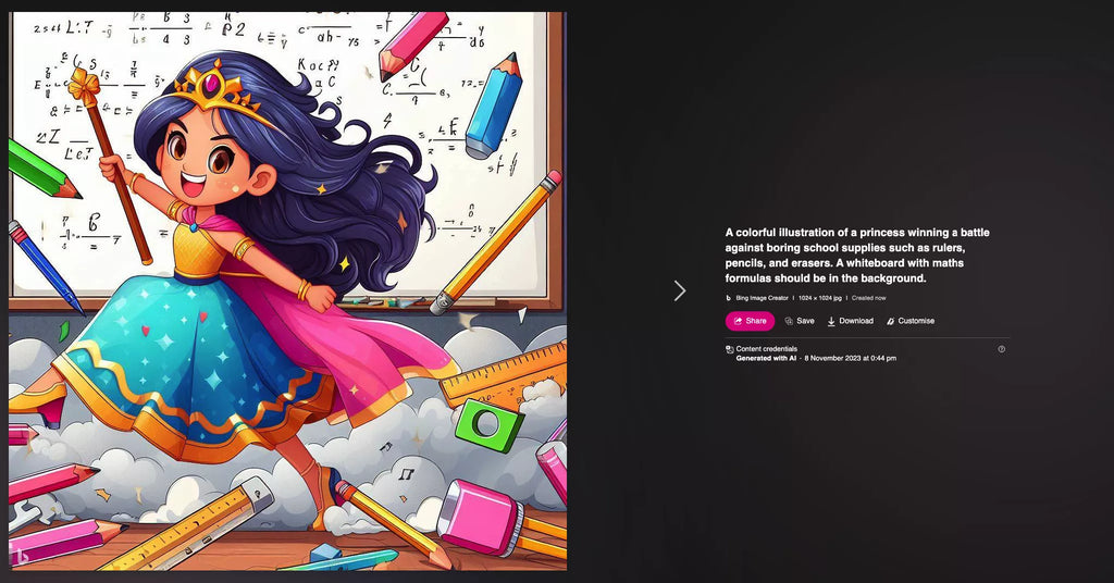AI-generated image in Bing Image Creator