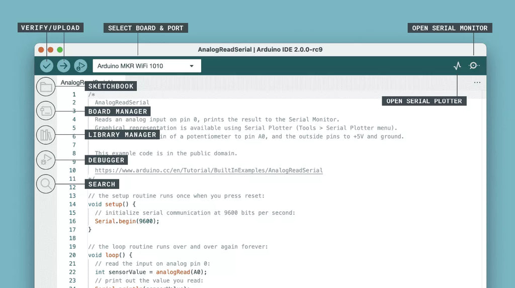 Overview of Arduino IDE 2