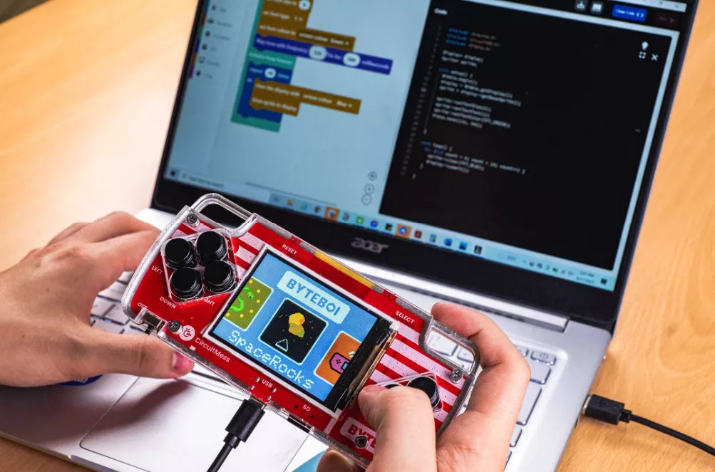 CircuitMess DIY game console and CircuitBlocks coding platform