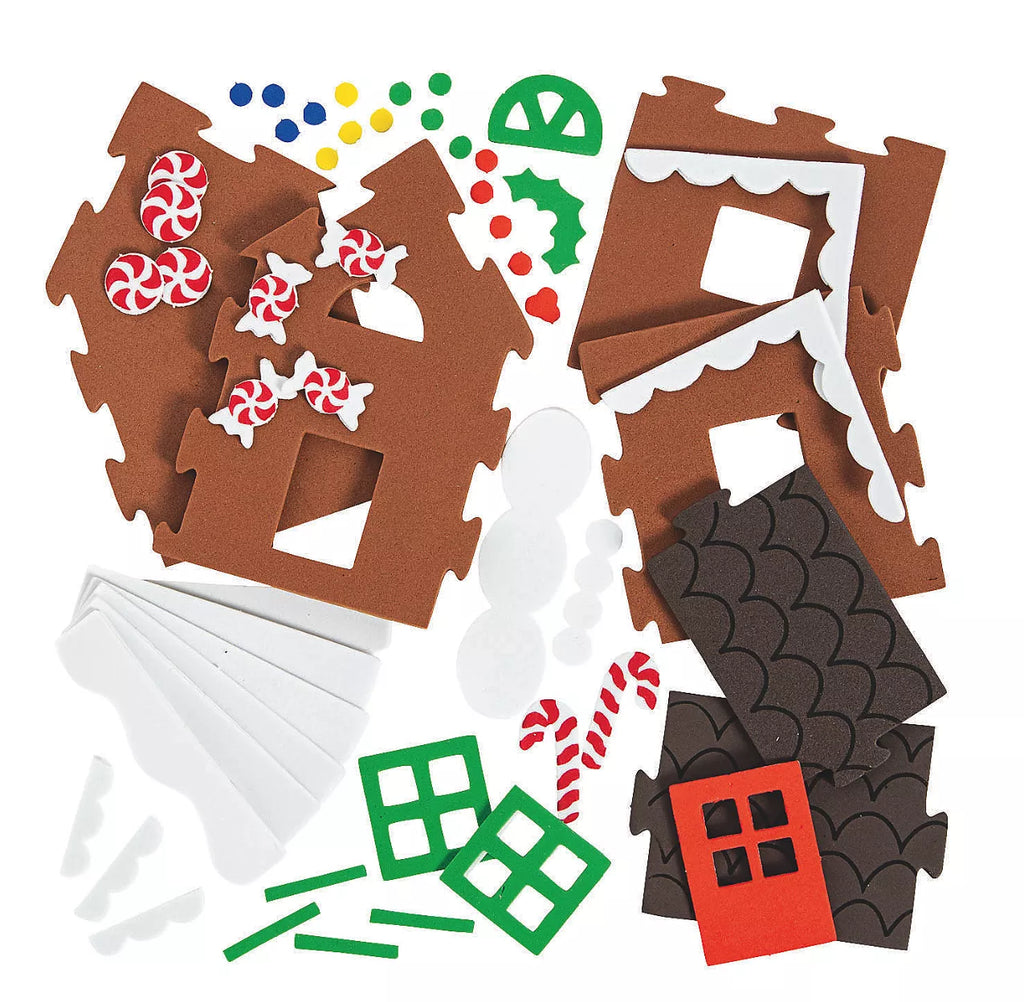 parts needed to build a DIY gingerbread house