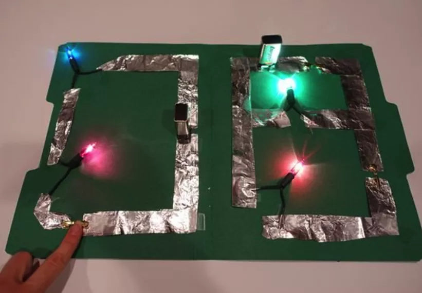 Fully-assembled DIY Christmas lights circuit