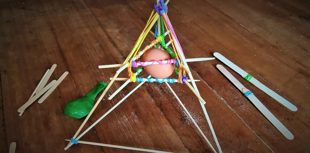Egg drop - a fun STEM challenge for kids