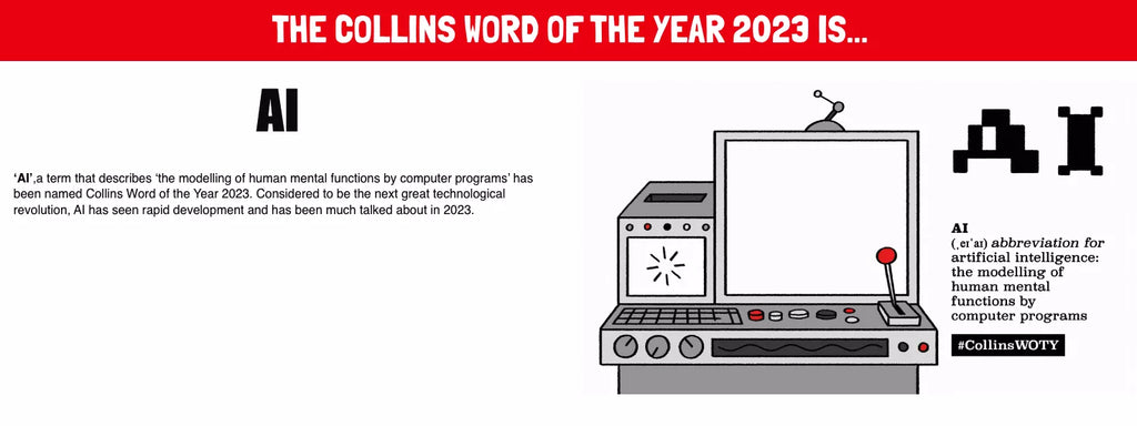 Collins word of the year - AI - artificial intelligence
