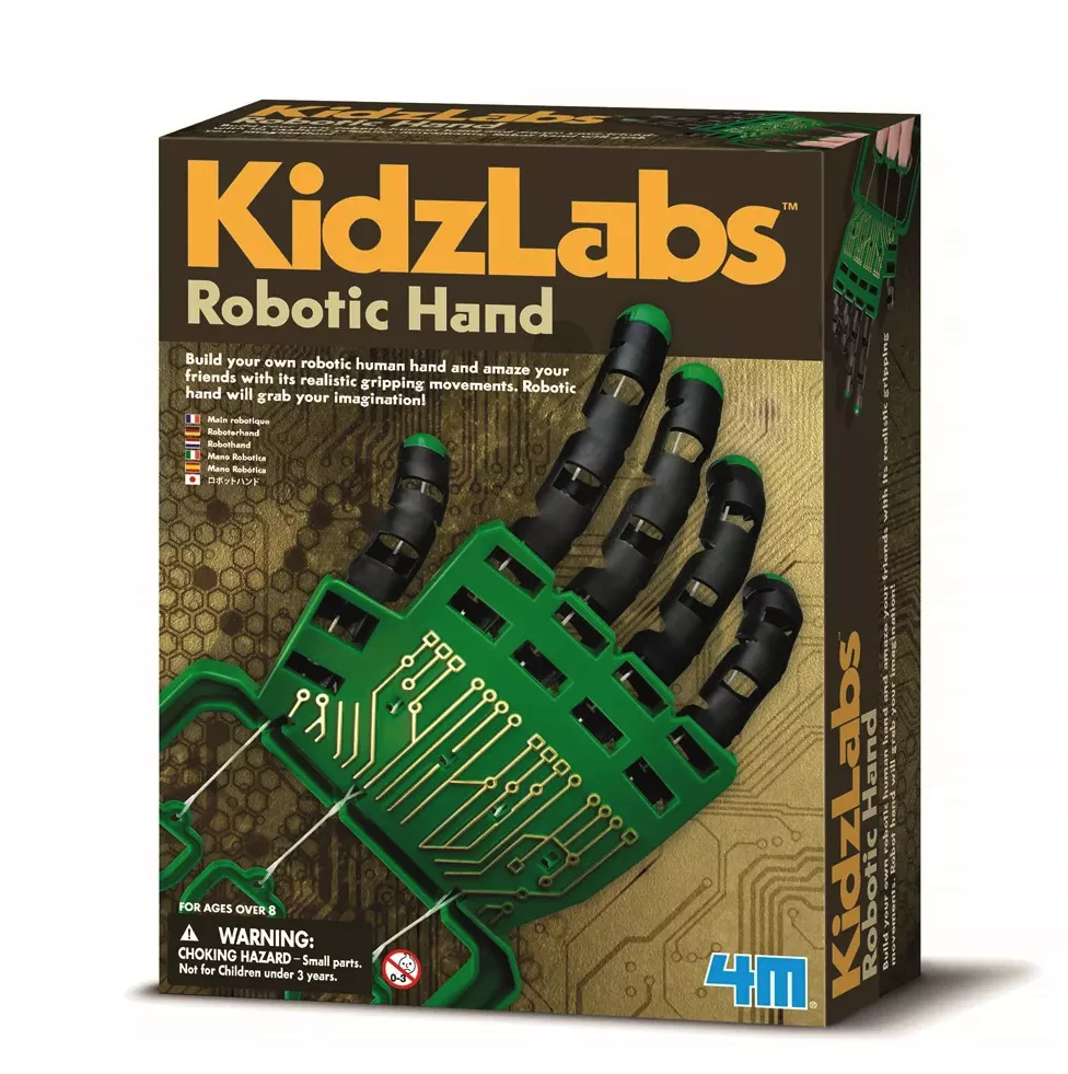 KidzLabz robotic hand electronics kit for kids and adults