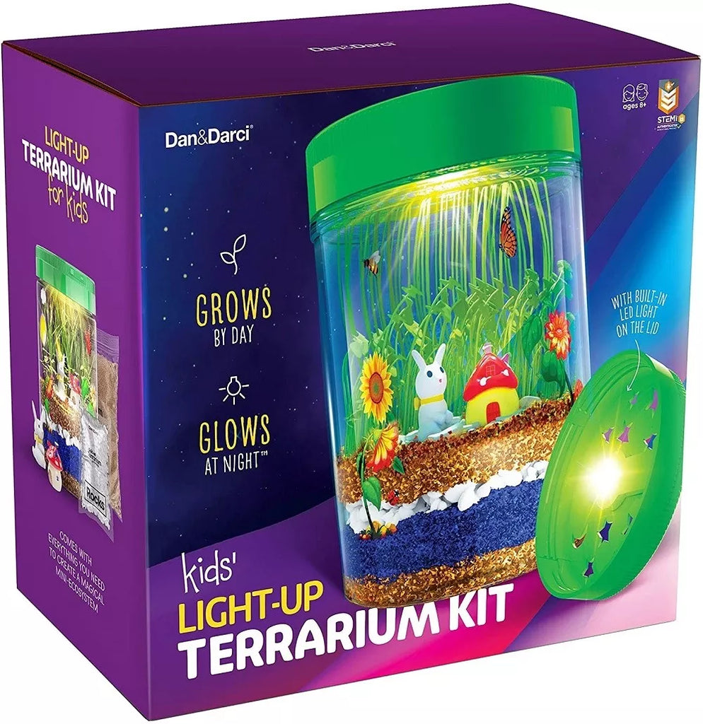 Light up terrarium - DIY educational toy for kids