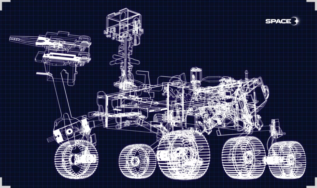 NASA Space Rover electronics kit drawing