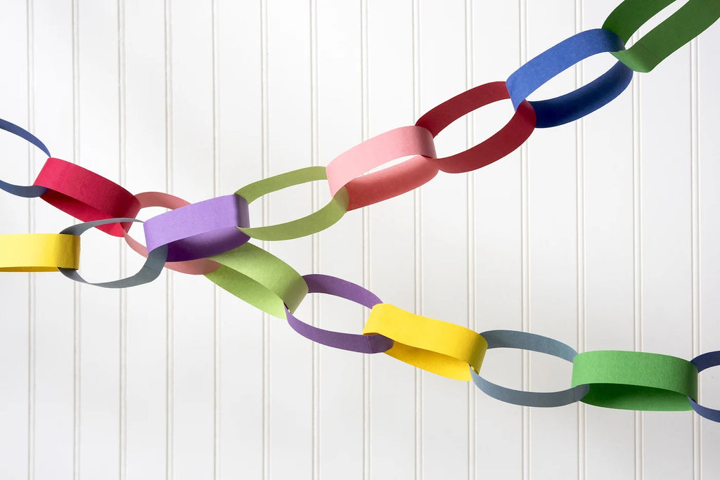 Paper chain is the easiest no-prep STEM project for kids
