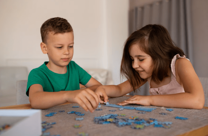 Problem-solving game for kids - puzzles