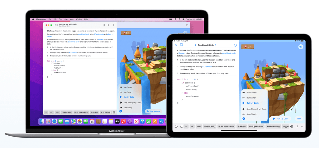 Swift Playgrounds - coding game for kids