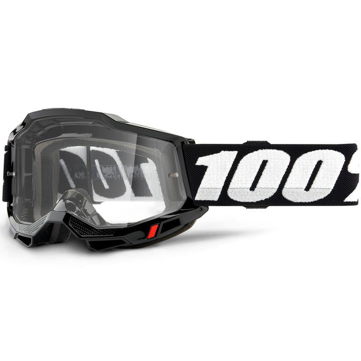 100 Percent Accuri2 Goggle Black Clear Lens